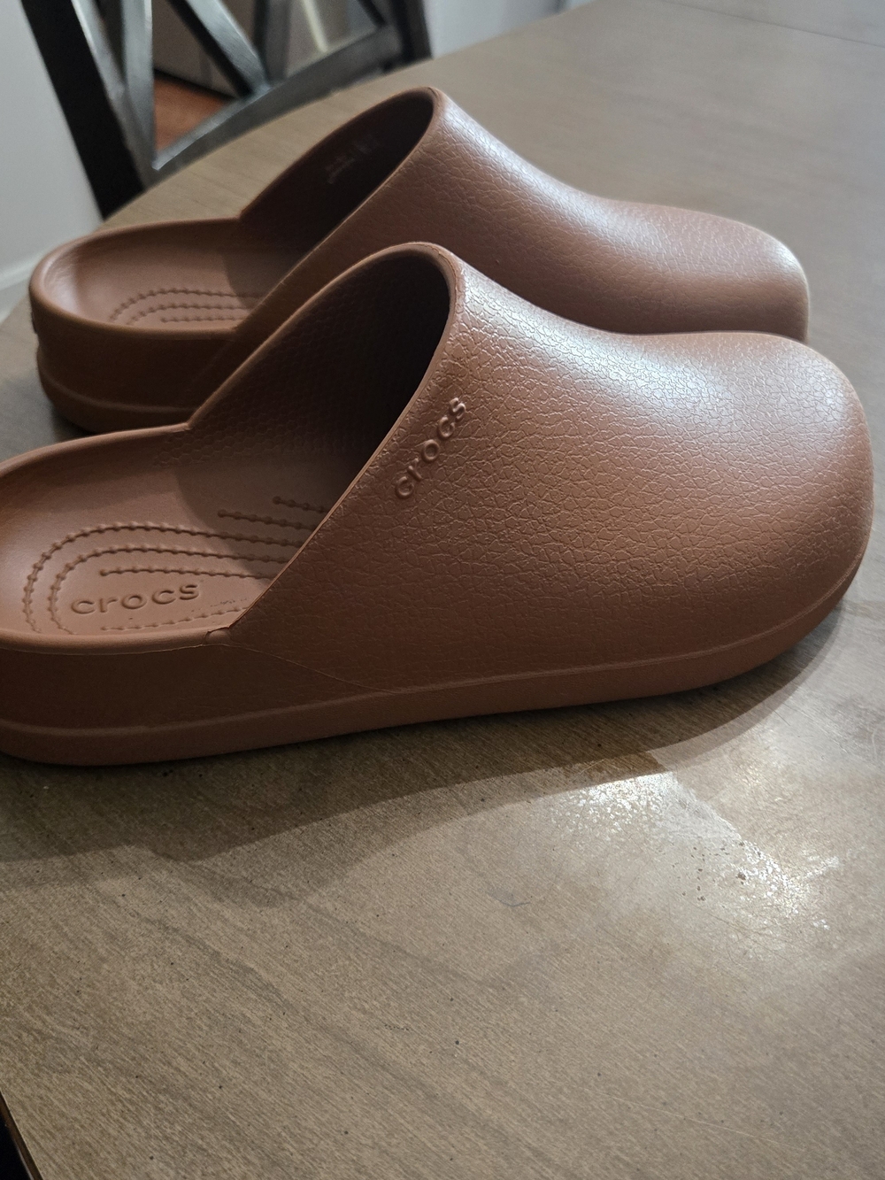Crocs ' Brown Clog Slide - Comfortable Everyday Slip-On
